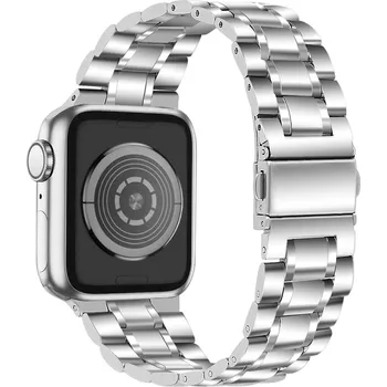 Řemínek na hodinky X-SITE Řemínek pro Apple watch kovový Exquisite 42/44/45/49mm stříbrný