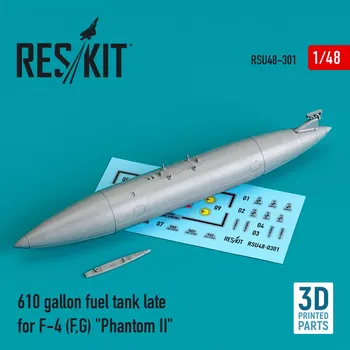 Plastikový model Reskit 1/48 610 gallon fuel tank late F-4 (F,G) Phant. II