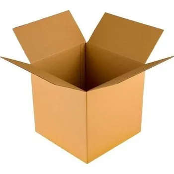 Obalový materiál Kartonová krabice klopová 350x350x400 mm 3VVL B 400g/m2 hnědá - paleta 340 ks