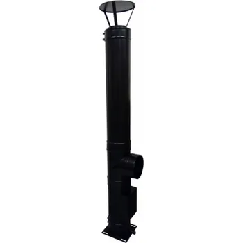Komín CIKO Lakovaný nerezový komín BASIC černá výška 4 m, průměr 150 mm, tloušťka izolace 30 mm
