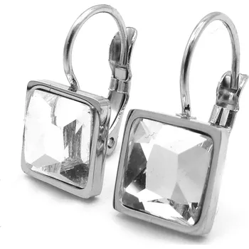 Náušnice Steel Jewelry náušnice CHirurgická ocel BÍLÉ dámské 231091 dárkové balení zdarma