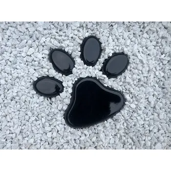 Smuteční dekorace Pomník pro psa - černý lak - bez gravíru černá