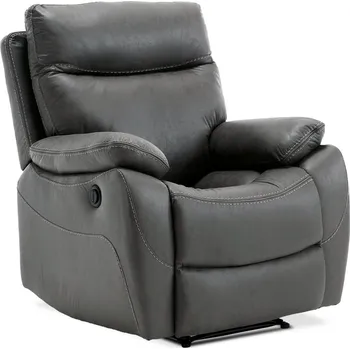 Křeslo Elektrické relaxační křeslo MONADENI, šedá látka + vyzvednutí ZDARMA