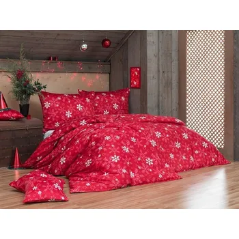 Povlečení Matějovský Vločky flanel prémium 1x140x200,1x 70x90 Matějovský