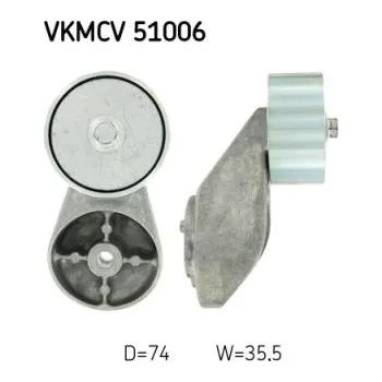 Rozvod motoru Napínací kladka pro MERCEDES ATEGO, AXOR, CITARO, ECONIC, TOURINO, CITO (1996-) - SKF 20163