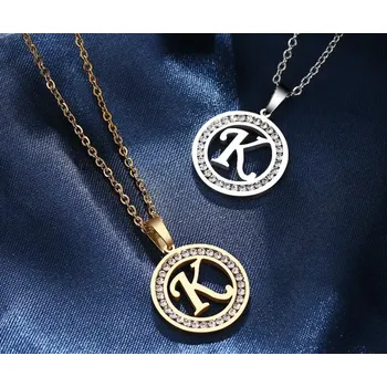 Náhrdelník Řetízek s přívěskem K, Varianta Zlatá