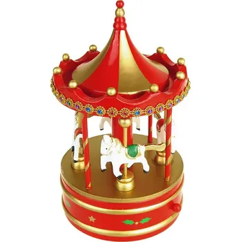 Vánoční dekorace TifanTEX Zvonkohra vánoční Kolotoč 23 cm Dřevěná