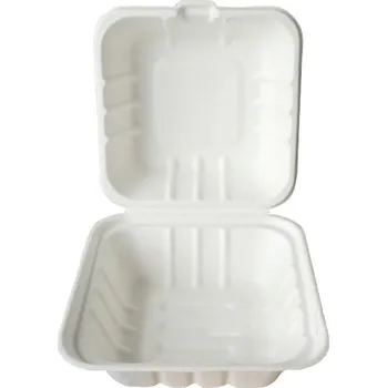 Jednorázové nádobí Hamburger box BIO 153x155x40/45mm, bílý 40.1079 (bal.500ks)
