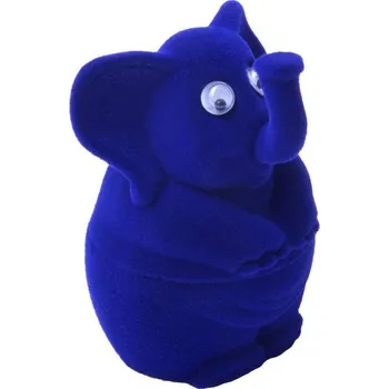 Dárková krabička Šperky4U Dárková krabička semiš - slon modrý - KR0082-B