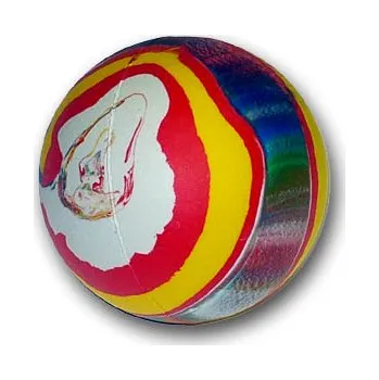 Hračka pro nejmenší PMS Míček skákací PRUHOVANÝ 571 62mm