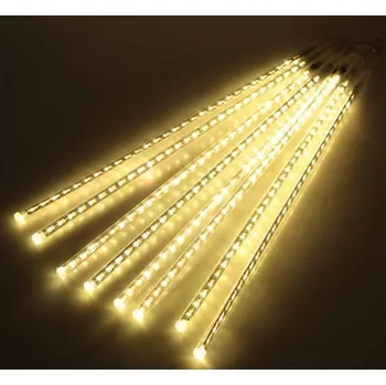 Vánoční dekorace LED rampouchy krápníky padající sníh 30cm kapající, venkovní SMD - lépe svítí - teplá bílá