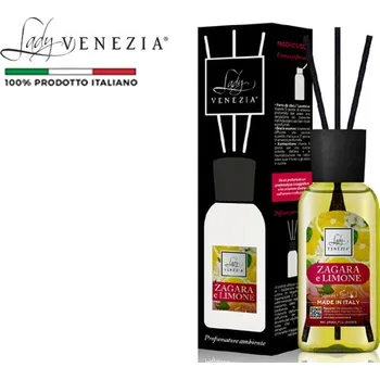 Aroma difuzér Lady VENEZIA Pokojová vůně 50ml ZAGARA e LIMONE