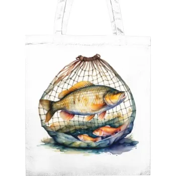 Nákupní taška Nákupní taška unisex s potiskem Vánoční kapřík