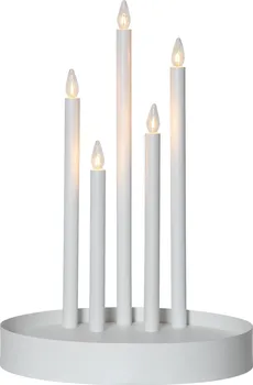 Vánoční svícen Star Trading Deco 5 LED teplá bílá 46 cm