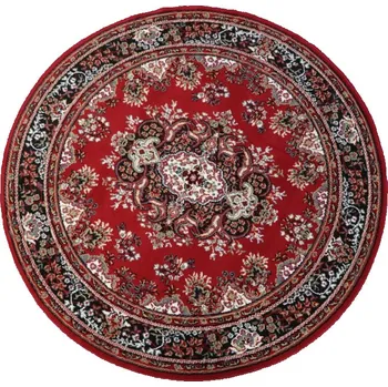 Koberec Kusový koberec Escape kruh 510480 červená Varianta: Kruh 120 cm průměr