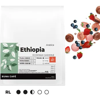 Káva BUNA CAFÉ Ethiopia, Djimmah Jasmine, RL60, 250g