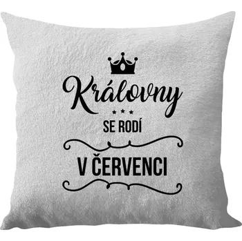 Polštář Polštář bílý 40x40 cm - dlouhý chlup Královny se rodí v měsíci ...
