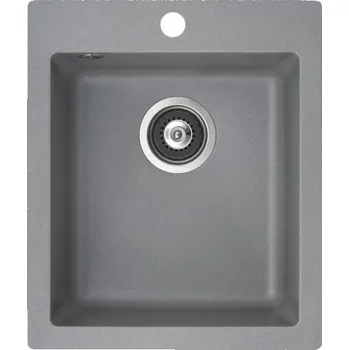 Granitový dřez Granitový dřez Aquasanita - Helika Simplex 425 alumetallic