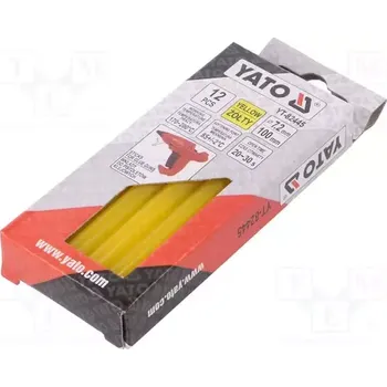Příslušenství k lepící pistoli Yato Lepidlo do tavné pistole 7,2x100mm 12 ks zlaté YT-82445