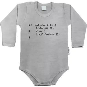 Kojenecký body Dětské body s dlouhým rukávem Programátorovo dítě