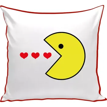 Polštář Polštář barevný 32x32 cm Pac - man