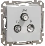 Schneider Electric Sedna Anténní zásuvka koncová, TV + R + SAT, termoplast, aluminium SDD113481