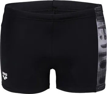 Pánské plavky Arena Overlap Swim Short Black/White Multi S