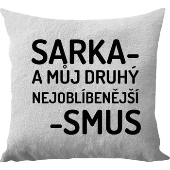 Polštář Polštář bílý 40x40 cm - dlouhý chlup Sarka- můj druhý nejoblíbenější -smus