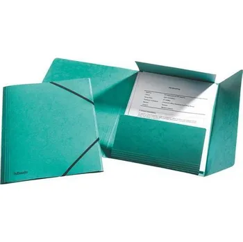 Archivační box ESSELTE Prešpánové desky na spisy, Rainbow, zelená, A4, 15 mm, prešpánový karton, ESSELTE 17636