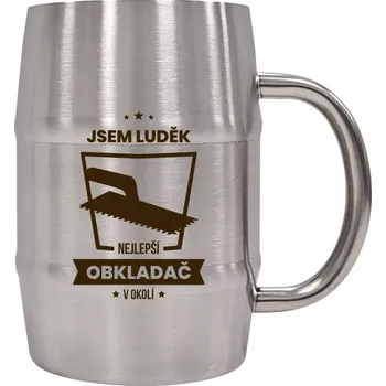 Sklenice Nerezový chladicí půllitr Nejlepší v okolí - obkladač