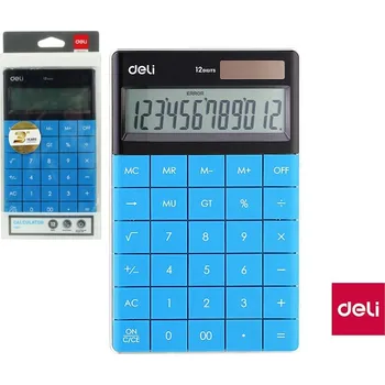Kancelářská technika Kalkulačka Deli modrá E1589