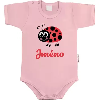 Kojenecký body Dětské body s krátkým rukávem Beruška se jménem