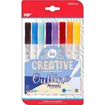 Madrid Papel Creative Outline Markers 8 Colour + Silver