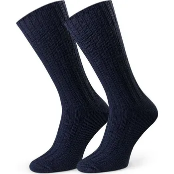 Dámské ponožky Tmavě modré vlněné unisex ponožky Art.085 YD004, NAVY BLUE Velikost: 44/46