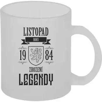 Hrnek 330 ml - skleněný matný Zrození legendy