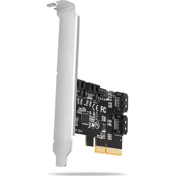 AXAGON PCES-SA4X4, PCIe řadič - 4x interní SATA 6G port, ASM1164, SP & LP (PCES-SA4X4)
