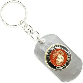 ROTHCO přívěšek na klíče MARINES STŘÍBRNÝ