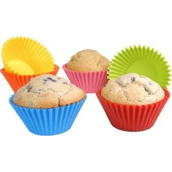 6 x silikonové košíčky pečení muffinů košíky forma