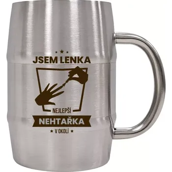 Sklenice Nerezový chladicí půllitr Nejlepší v okolí - nehtařka