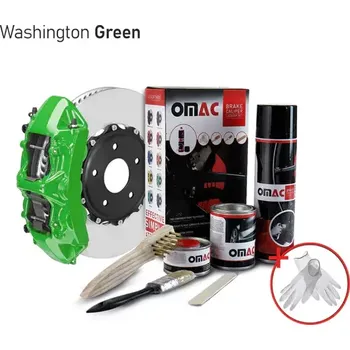 Autolak Thermo barva na brzdové třmeny Omtec (kompletní sada) Barva: zelená