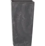Prosperplast Urbi Square Obal na květináč s vložkou, 26,5 × 26,5 × 50 cm, plast, antracit DURS265E-S433