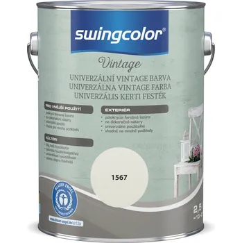 Lak na dřevo Swingcolor Univerzální barva, bílá, polomatná, 2,5 l&nbsp;6429.T02,5.1567