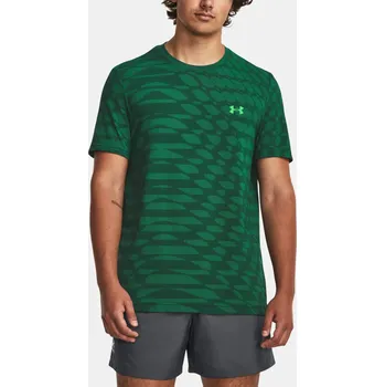 Pánské tričko Pánské funkční tričko Under Armour UA Seamless Ripple SS-GRN - zelené Velikost: XL