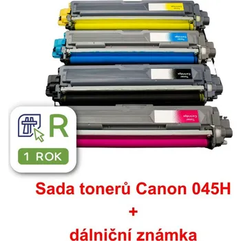 Sada tonerů Canon 045H, CMYK, MP print + dálniční známka