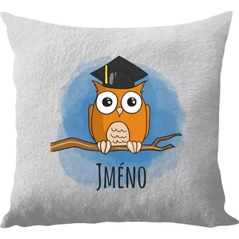 Polštář Polštář bílý 40x40 cm - dlouhý chlup Sovička