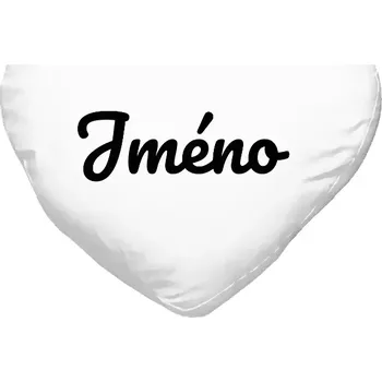 Polštář Polštář srdce 40x35 cm Vlastní jméno