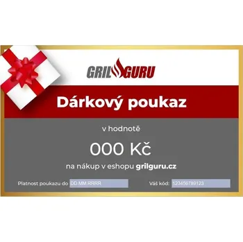 Dárkový potravinový koš Grilguru - Dárkový poukaz 1000 Kč