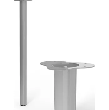 Nábytkové kování Stabilit Nábytková noha, ø 60 × 900 mm, ocel, šedá, 75 kg 50355