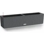 Lechuza Samozavlažovací truhlík Balconera Cottage, plast, šedá, 80 × 19 × 19 cm 15612