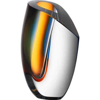 Váza Kosta Boda, Váza Mirage 21 cm světle modro-oranžová - Formadore